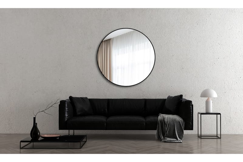 Spegel Linka 120 cm - Svart - Inredning - Badrumsinredning - Badrumsspegel
