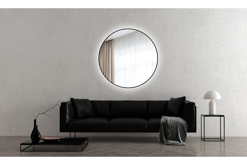 Spegel Linka 120 cm - Svart - Inredning - Badrumsinredning - Badrumsspegel