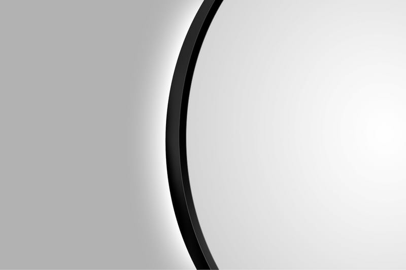Spegel Linka 60 cm - Svart - Badrumsspegel med belysning - Spegel - Badrumsspegel