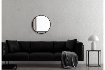 Spegel Linka 60 cm - Svart - Inredning - Badrumsinredning - Badrumsspegel