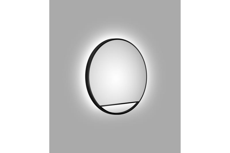 Spegel Linka 60 cm - Svart - Badrumsspegel med belysning - Spegel - Badrumsspegel