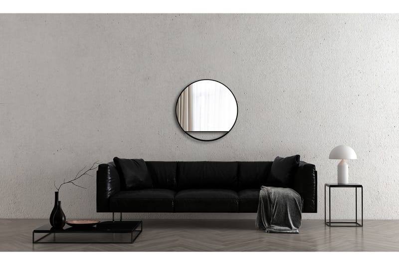 Spegel Linka 80 cm - Svart - Inredning - Badrumsinredning - Badrumsspegel