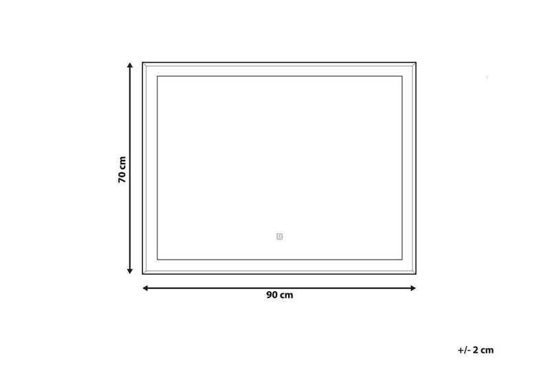 Spegel Manosque 70x90 cm LED - Silver - Inredning - Badrumsinredning - Badrumsspegel
