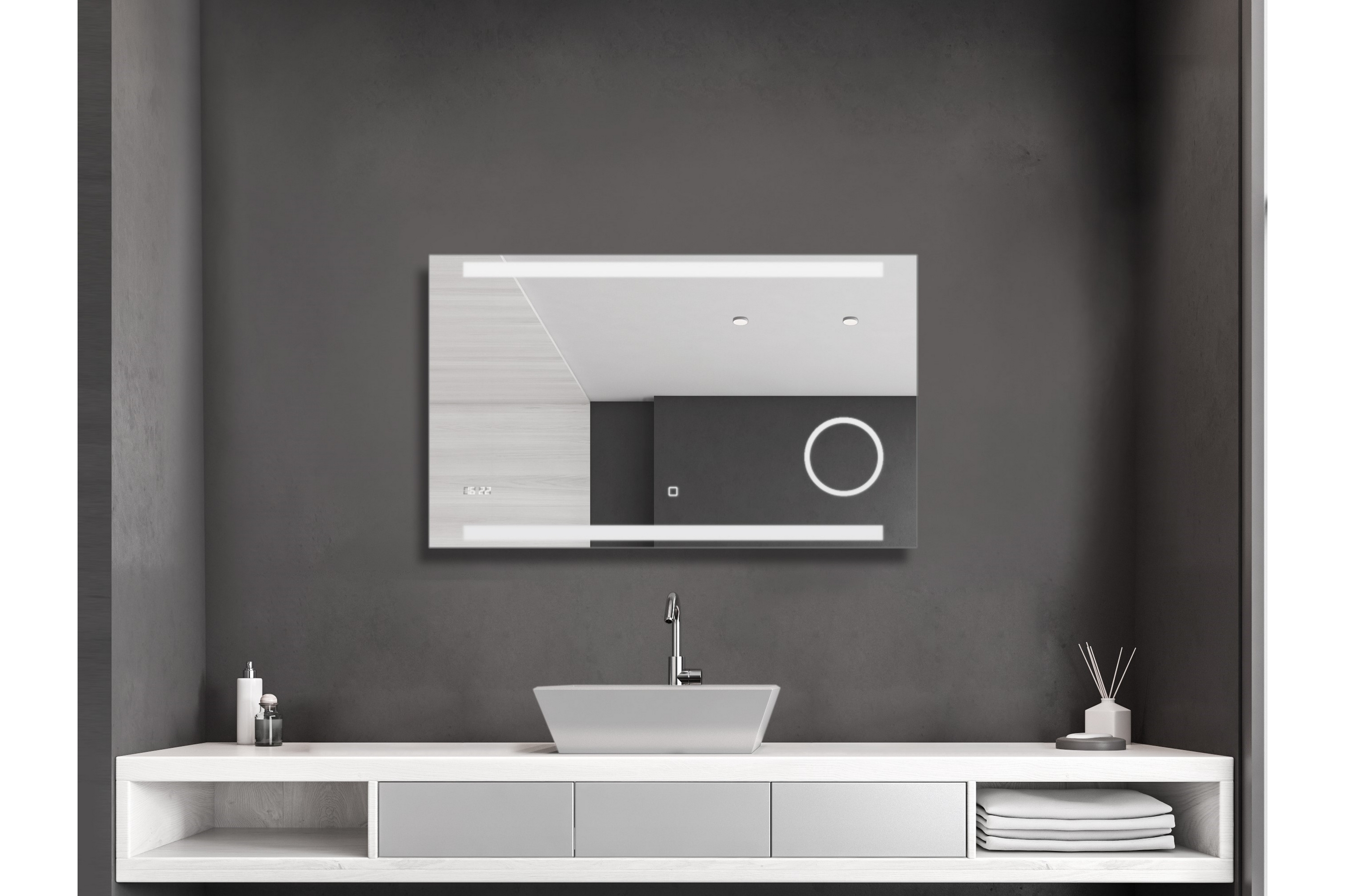 Spegel Sunnanfors 100x60 cm Silver