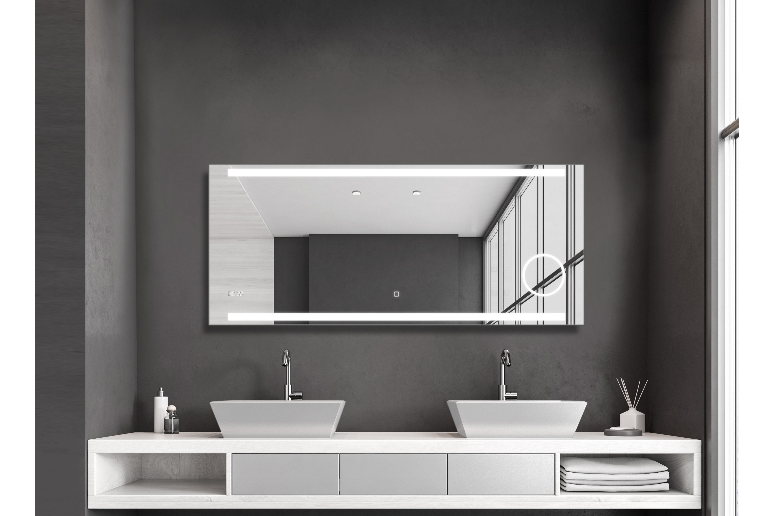 Spegel Sunnanfors 140x60 cm Silver
