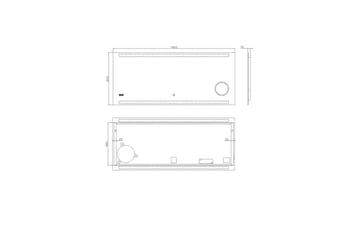 Spegel Sunnanfors 140x60 cm - Silver - Inredning - Badrumsinredning - Badrumsspegel