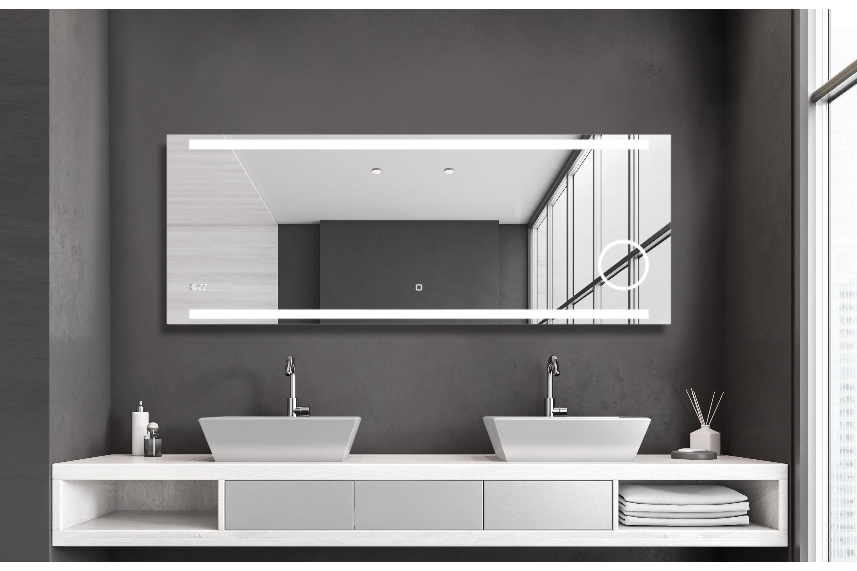 Spegel Sunnanfors 160x60 cm Silver