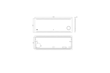 Spegel Sunnanfors 160x60 cm - Silver - Inredning - Badrumsinredning - Badrumsspegel
