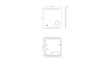 Spegel Sunnanfors 60x70 cm - Silver - Inredning - Badrumsinredning - Badrumsspegel