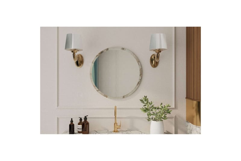 Buhem Badrumsspegel 60 cm Rund - Marmor - Inredning - Badrumsinredning - Badrumsspegel