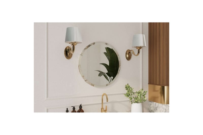 Buhem Badrumsspegel 60 cm Rund - Marmor - Inredning - Badrumsinredning - Badrumsspegel