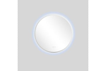 Clas Rund Badrumsspegel med LED-belysning 100 cm - Transparent - Inredning - Badrumsinredning - Badrumsspegel