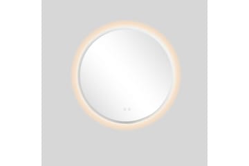 Clas Rund Badrumsspegel med LED-belysning 100 cm - Transparent - Inredning - Badrumsinredning - Badrumsspegel
