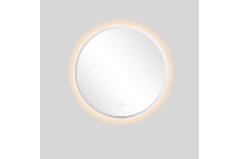 Clas Rund Badrumsspegel med LED-belysning 100 cm - Transparent - Inredning - Badrumsinredning - Badrumsspegel