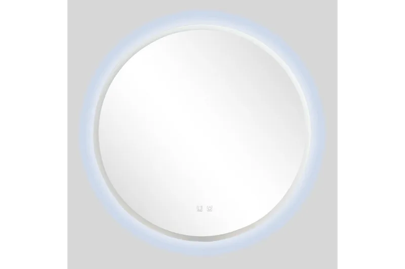 Clas Rund Badrumsspegel med LED-belysning 120 cm - Anti-Fog och Touch-Styrning - Inredning - Badrumsinredning - Badrumsspegel
