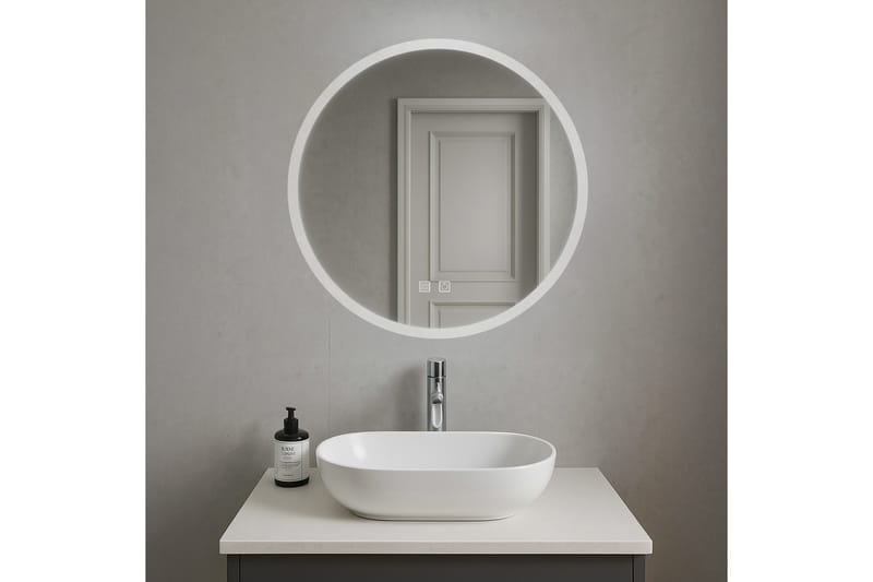 Clas Rund Badrumsspegel med LED-belysning 120 cm - Anti-Fog och Touch-Styrning - Inredning - Badrumsinredning - Badrumsspegel