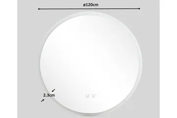 Clas Rund Badrumsspegel med LED-belysning 120 cm - Anti-Fog och Touch-Styrning - Inredning - Badrumsinredning - Badrumsspegel
