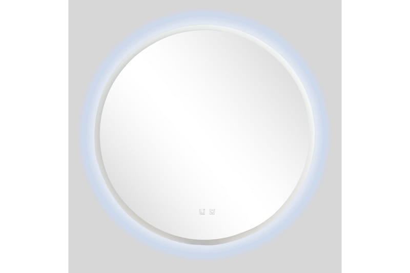 Clas Rund Badrumsspegel med LED-belysning 120 cm - Transparent - Inredning - Badrumsinredning - Badrumsspegel
