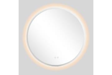 Clas Rund Badrumsspegel med LED-belysning 120 cm - Transparent - Inredning - Badrumsinredning - Badrumsspegel