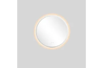 Clas Rund Badrumsspegel med LED-belysning 80 cm - Anti-Fog och Touch-Styrning - Inredning - Badrumsinredning - Badrumsspegel
