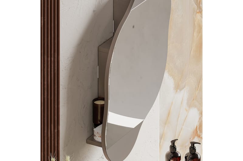 Dartmoor Badrumsspegel 60 cm Rektangulär - Brun - Inredning - Badrumsinredning - Badrumsspegel