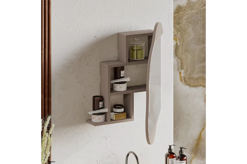 Dartmoor Badrumsspegel 60 cm Rektangulär - Brun - Inredning - Badrumsinredning - Badrumsspegel