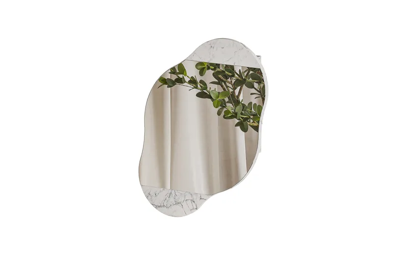 Dartmoor Badrumsspegel 60 cm Rektangulär, Vit marmor