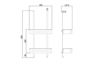 Bathlife Duschkorg Reda Svart - Svart - Inredning - Badrumsinredning - Duschhylla & duschkorg