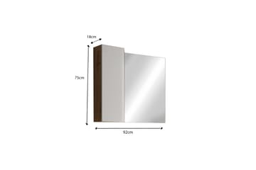Hamburgan Badrumsspegel 75x92 cm - Beige - Inredning - Badrumsinredning - Badrumsspegel