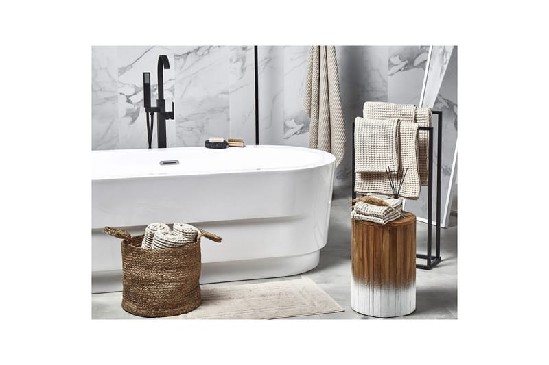 Handduk Areora set om 11 Beige - Beige - Inredning - Badrumsinredning - Handdukshållare