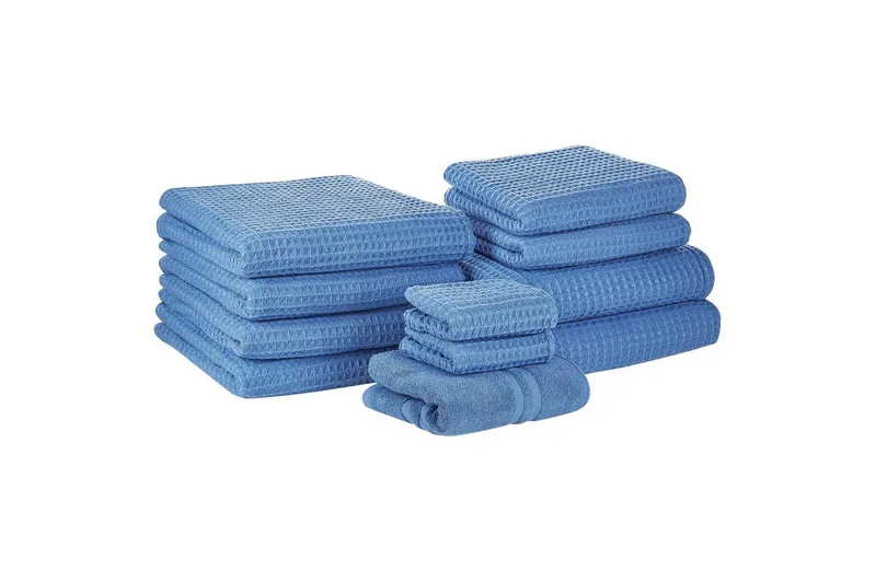 Handduk Areora set om 11 Blå, Blå