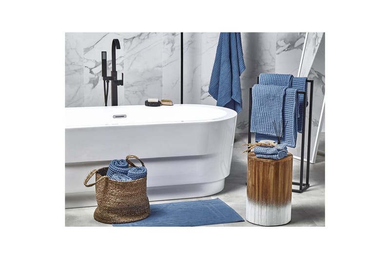 Handduk Areora set om 11 Blå - Blå - Inredning - Badrumsinredning - Handdukshållare