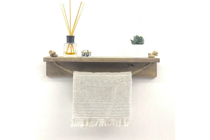 Raianna Handdukshållare 50 cm - Valnöt - Inredning - Badrumsinredning - Handdukshållare