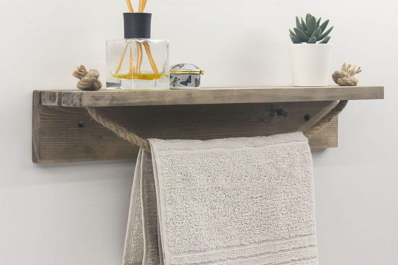 Raianna Handdukshållare 50 cm - Valnöt - Inredning - Badrumsinredning - Handdukshållare