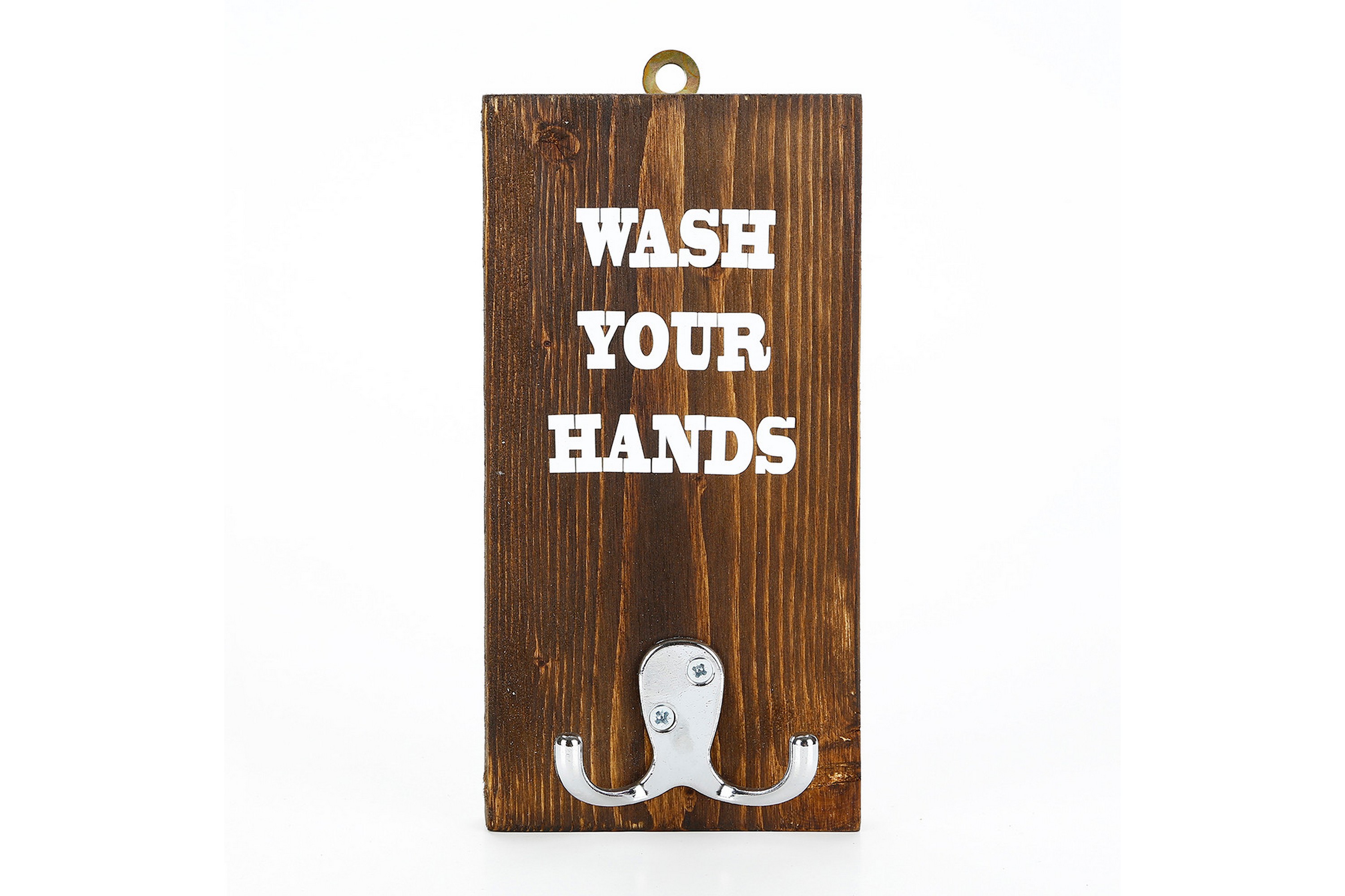 Handdukshängare Arthur Wash Your Hands'Trä