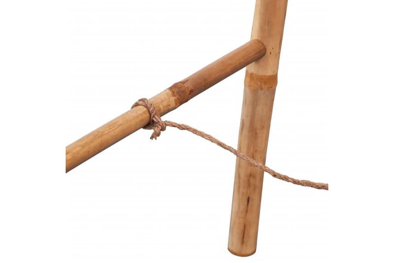 Dubbel handduksstege med 5 pinnar bambu 50x160 cm - Brun - Handduksstege - Handdukstork trä - Handdukshängare & handduksstång