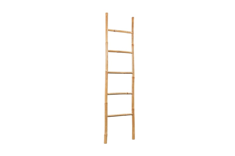 Handduksstege med 5 pinnar bambu 150 cm - Brun - Handdukstork trä - Handduksstege - Handdukshängare & handduksstång