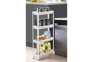 Hyllor Plast Multi Purpose Ratmo Ornel Vit Vit - Inredning - Badrumsinredning - Rullvagn badrum