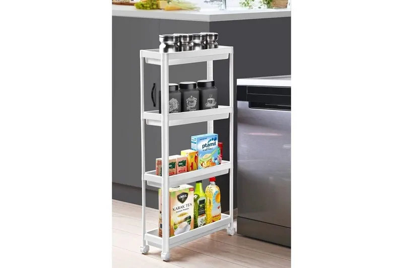 Hyllor Plast Multi Purpose Ratmo Ornel Vit Vit - Inredning - Badrumsinredning - Rullvagn badrum