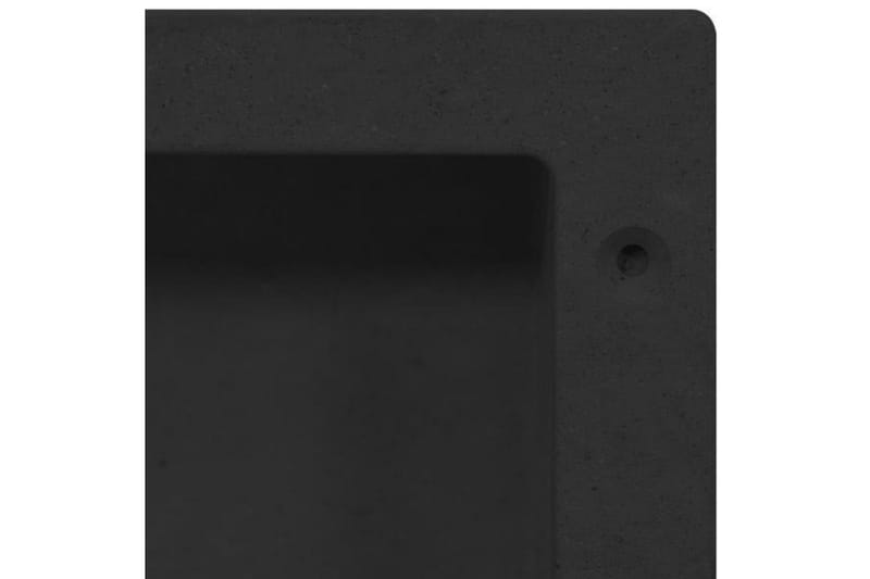 Infälld duschhylla niche matt svart 41x36x10 cm - Svart - Duschhylla & duschkorg
