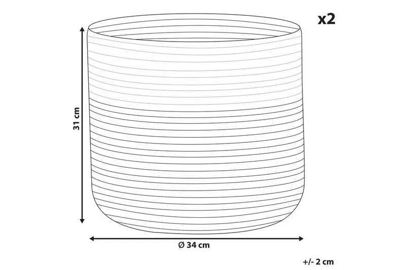 Korg Ardesen set om 2 - Förvaring - Småförvaring - Förvaringskorg - Flätad korg & rottingkorg