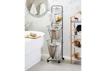 Korg Ayapal Grå, svart - Grå, svart - Inredning - Badrumsinredning - Rullvagn badrum