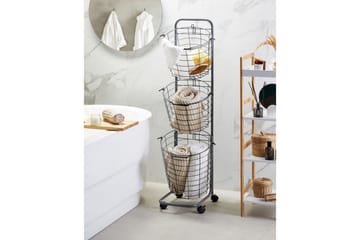 Korg Ayapal Grå, svart - Grå, svart - Inredning - Badrumsinredning - Rullvagn badrum