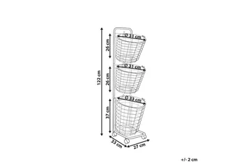 Korg Ayapal Silver - Silver - Inredning - Badrumsinredning - Rullvagn badrum