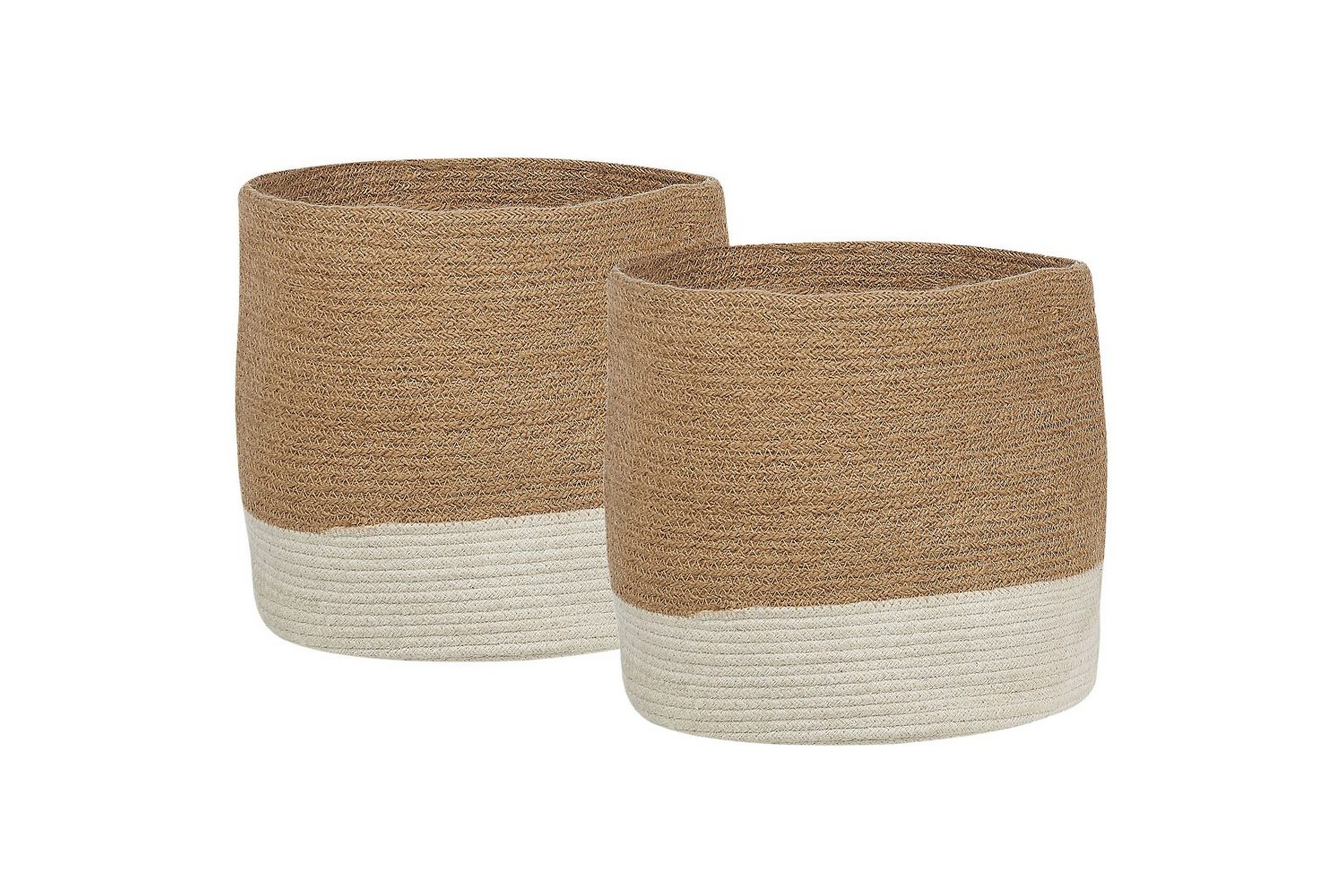 Korg Bulanik set om 2 Beige, Natur, Vit Beige, Natur, Vit