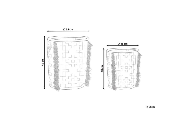 Korg Kalai set om 2 - Förvaring - Småförvaring - Förvaringskorg - Flätad korg & rottingkorg