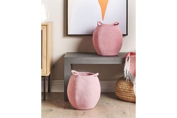 Korg Panjgur set om 2 Rosa - Rosa - Inredning - Badrumsinredning - Duschhylla & duschkorg