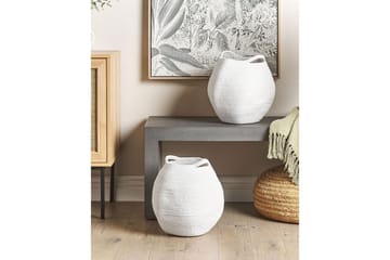 Korg Panjgur set om 2 Vit - Vit - Förvaring - Småförvaring - Förvaringskorg - Flätad korg & rottingkorg