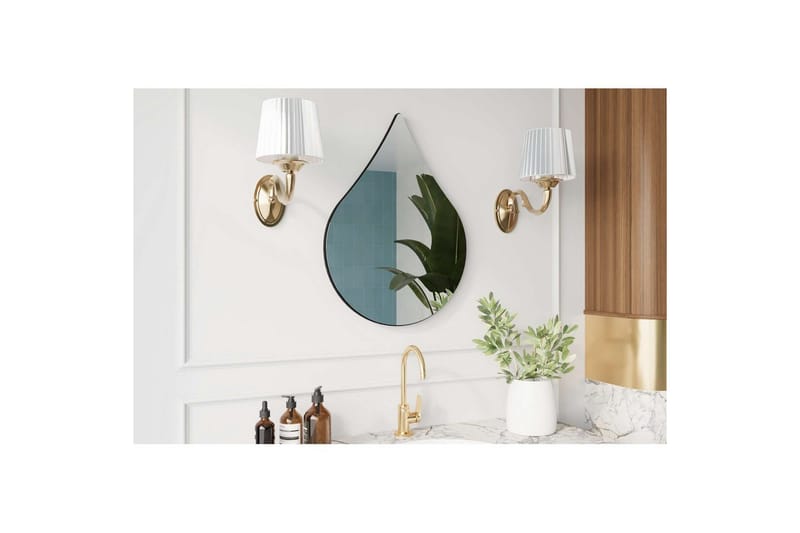 Koruco Badrumsspegel 50 cm - Svart - Inredning - Badrumsinredning - Badrumsspegel
