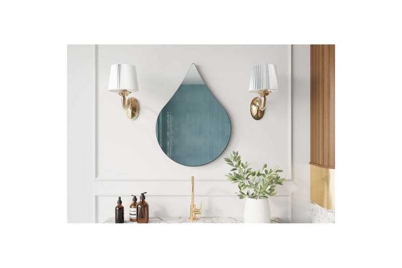 Koruco Badrumsspegel 50 cm - Svart - Inredning - Badrumsinredning - Badrumsspegel